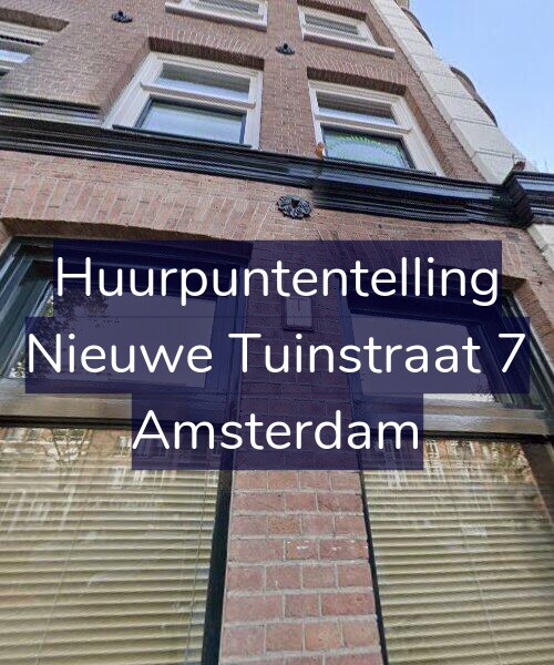 Foto gevel Huurpuntentelling voor Nieuwe Tuinstraat 7, Amsterdam