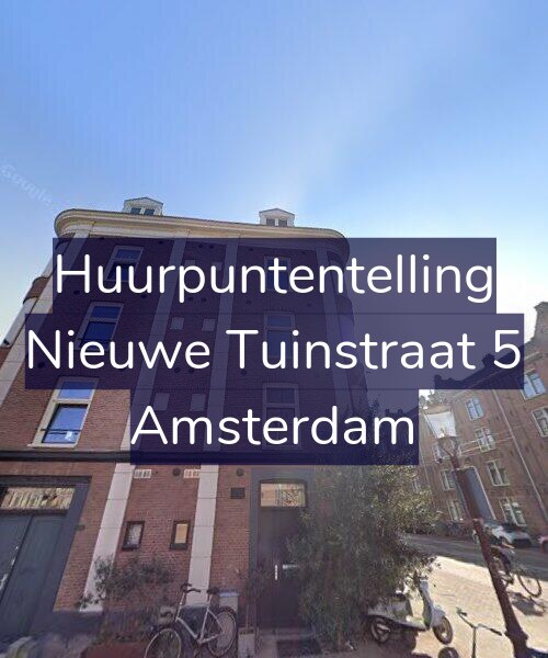 Foto gevel Huurpuntentelling voor Nieuwe Tuinstraat 5, Amsterdam