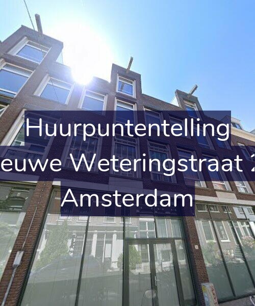 Foto gevel Huurpuntentelling voor Nieuwe Weteringstraat 27, Amsterdam