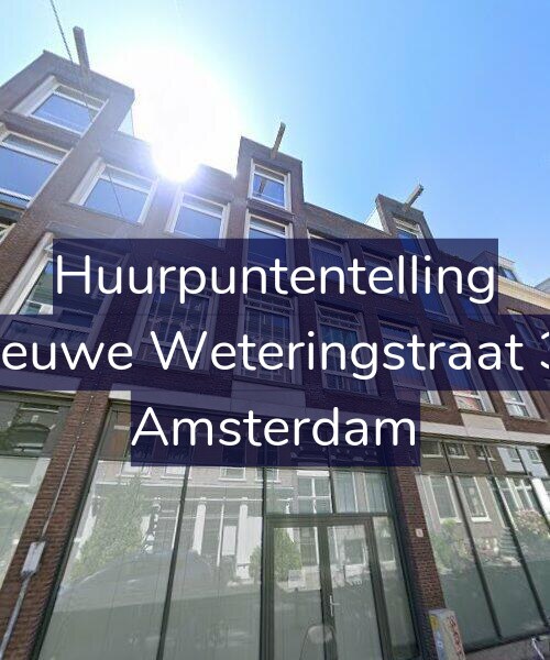 Foto gevel Huurpuntentelling voor Nieuwe Weteringstraat 39, Amsterdam