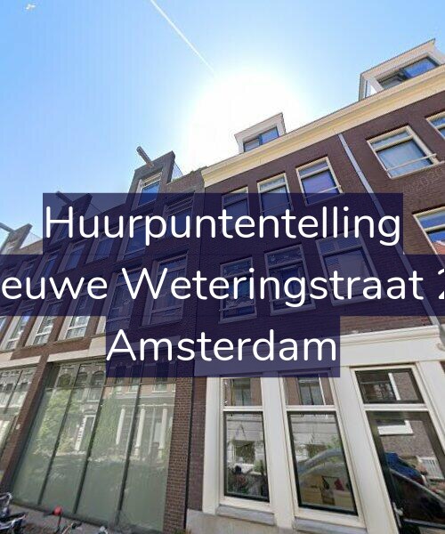 Foto gevel Huurpuntentelling voor Nieuwe Weteringstraat 29, Amsterdam