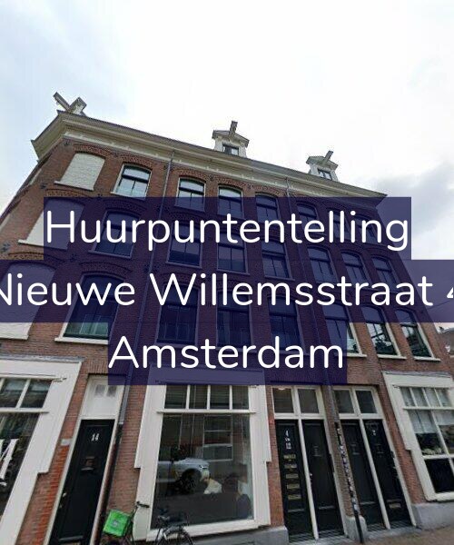 Foto gevel Huurpuntentelling voor Nieuwe Willemsstraat 4, Amsterdam
