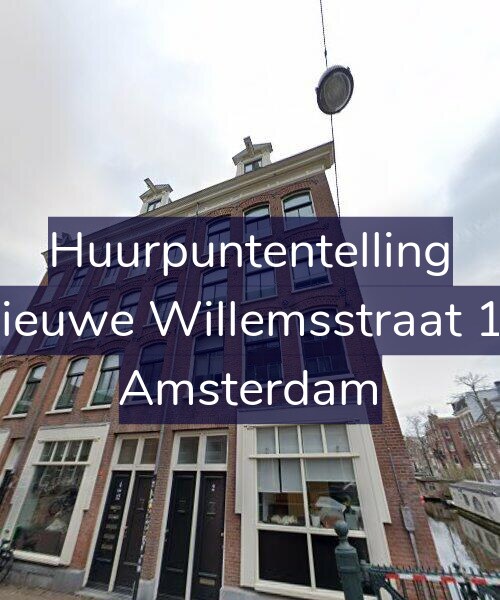 Foto gevel Huurpuntentelling voor Nieuwe Willemsstraat 10, Amsterdam