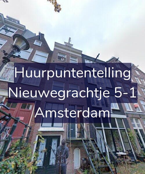 Foto gevel Huurpuntentelling voor Nieuwegrachtje 5-1, Amsterdam