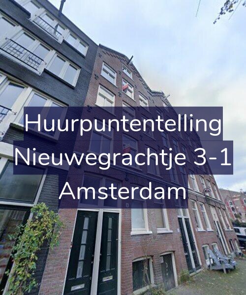 Foto gevel Huurpuntentelling voor Nieuwegrachtje 3-1, Amsterdam
