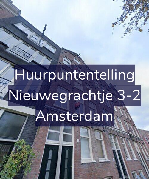 Foto gevel Huurpuntentelling voor Nieuwegrachtje 3-2, Amsterdam