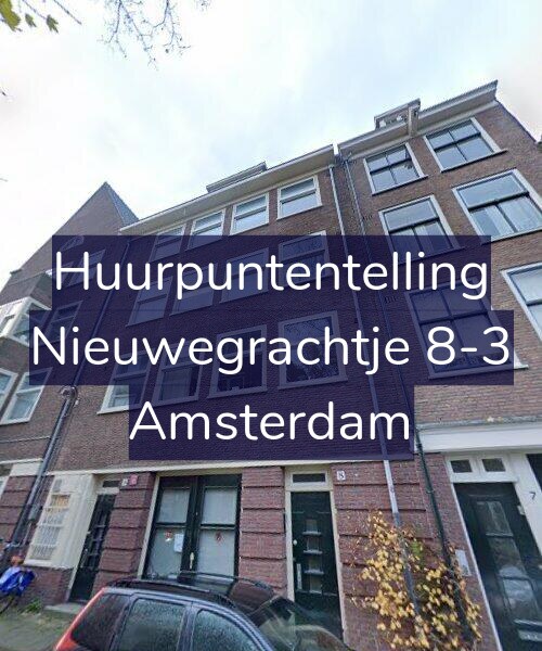Foto gevel Huurpuntentelling voor Nieuwegrachtje 8-3, Amsterdam
