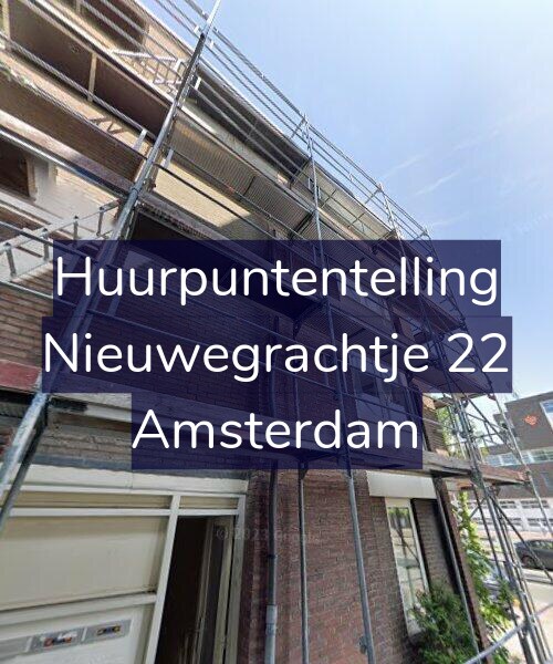 Foto gevel Huurpuntentelling voor Nieuwegrachtje 22, Amsterdam