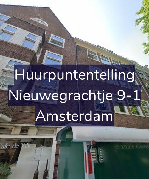 Foto gevel Huurpuntentelling voor Nieuwegrachtje 9-1, Amsterdam