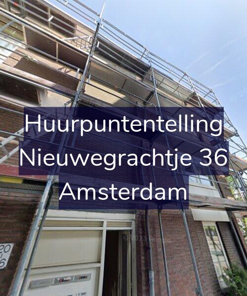 Foto gevel Huurpuntentelling voor Nieuwegrachtje 36, Amsterdam