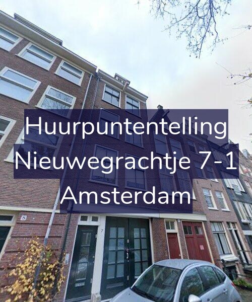 Foto gevel Huurpuntentelling voor Nieuwegrachtje 7-1, Amsterdam