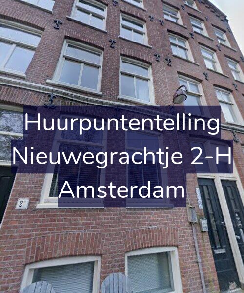 Foto gevel Huurpuntentelling voor Nieuwegrachtje 2-H, Amsterdam