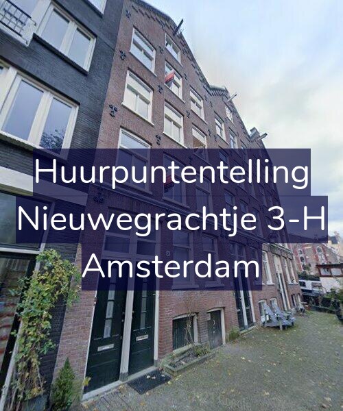 Foto gevel Huurpuntentelling voor Nieuwegrachtje 3-H, Amsterdam