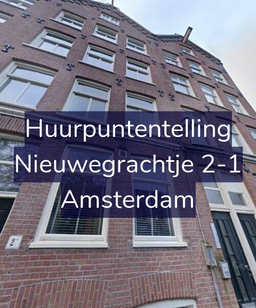 Foto gevel Huurpuntentelling voor Nieuwegrachtje 2-1, Amsterdam