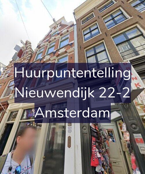 Foto gevel Huurpuntentelling voor Nieuwendijk 22-2, Amsterdam