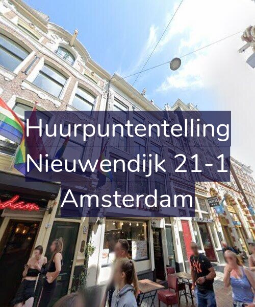 Foto gevel Huurpuntentelling voor Nieuwendijk 21-1, Amsterdam