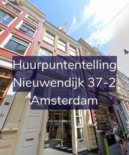 Foto gevel Huurpuntentelling voor Nieuwendijk 37-2, Amsterdam
