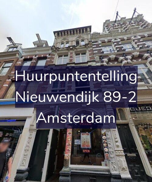 Foto gevel Huurpuntentelling voor Nieuwendijk 89-2, Amsterdam