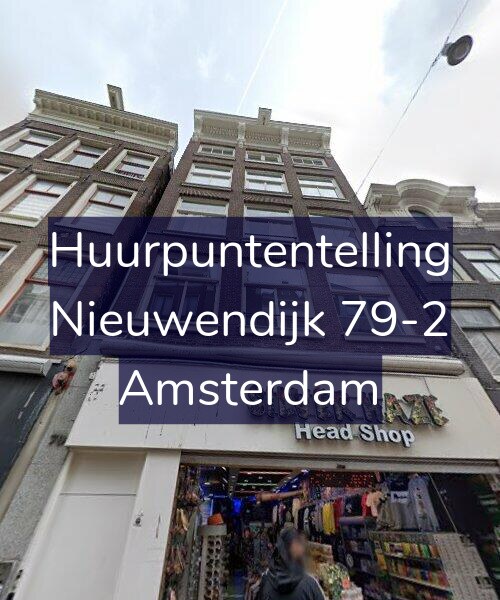 Foto gevel Huurpuntentelling voor Nieuwendijk 79-2, Amsterdam