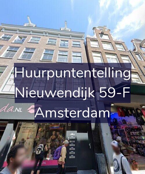 Foto gevel Huurpuntentelling voor Nieuwendijk 59-F, Amsterdam