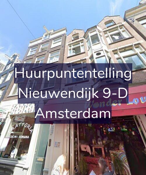 Foto gevel Huurpuntentelling voor Nieuwendijk 9-D, Amsterdam