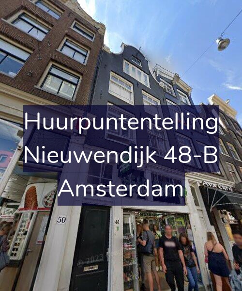 Foto gevel Huurpuntentelling voor Nieuwendijk 48-B, Amsterdam