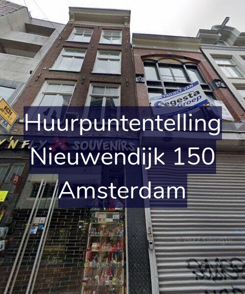 Foto gevel Huurpuntentelling voor Nieuwendijk 150, Amsterdam