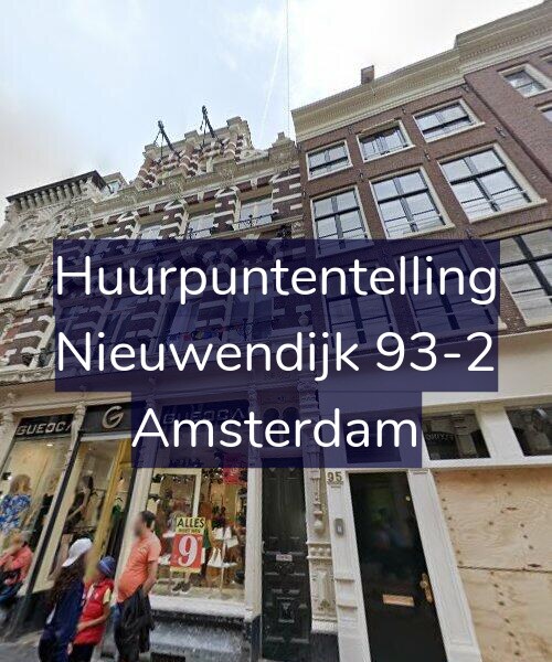 Foto gevel Huurpuntentelling voor Nieuwendijk 93-2, Amsterdam