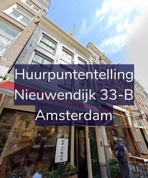 Foto gevel Huurpuntentelling voor Nieuwendijk 33-B, Amsterdam