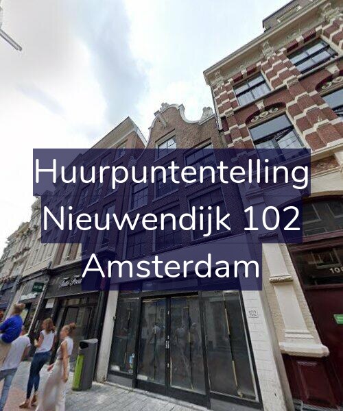 Foto gevel Huurpuntentelling voor Nieuwendijk 102, Amsterdam