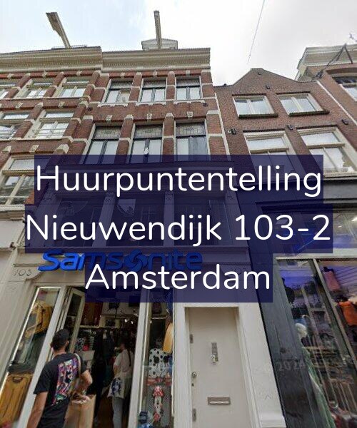 Foto gevel Huurpuntentelling voor Nieuwendijk 103-2, Amsterdam
