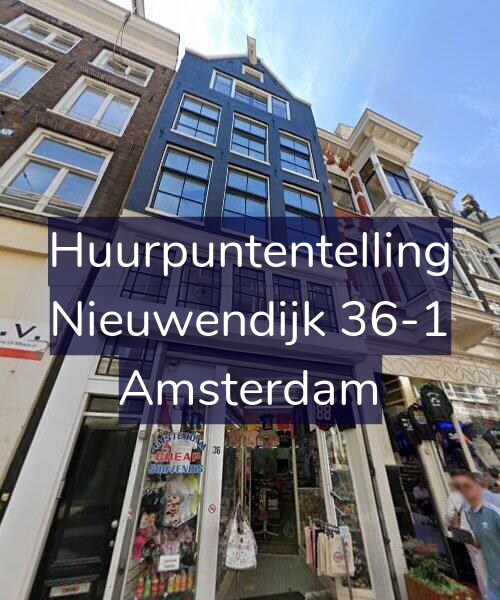 Foto gevel Huurpuntentelling voor Nieuwendijk 36-1, Amsterdam