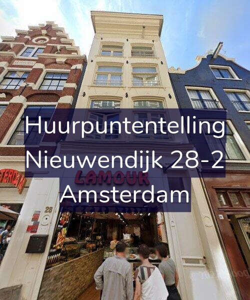 Foto gevel Huurpuntentelling voor Nieuwendijk 28-2, Amsterdam