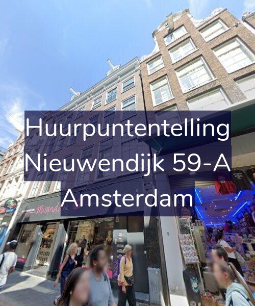 Foto gevel Huurpuntentelling voor Nieuwendijk 59-A, Amsterdam