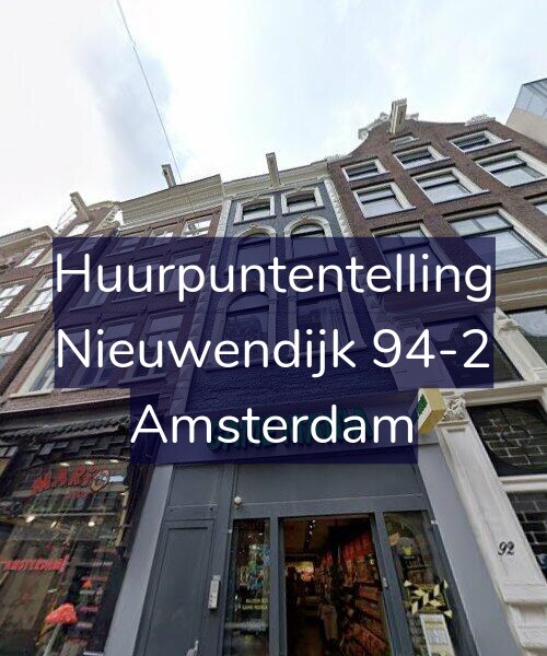 Foto gevel Huurpuntentelling voor Nieuwendijk 94-2, Amsterdam