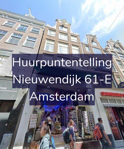 Foto gevel Huurpuntentelling voor Nieuwendijk 61-E, Amsterdam