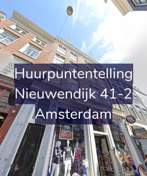 Foto gevel Huurpuntentelling voor Nieuwendijk 41-2, Amsterdam