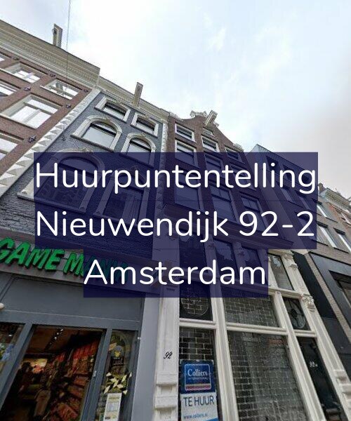 Foto gevel Huurpuntentelling voor Nieuwendijk 92-2, Amsterdam