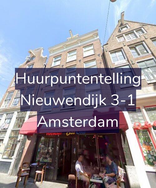 Foto gevel Huurpuntentelling voor Nieuwendijk 3-1, Amsterdam