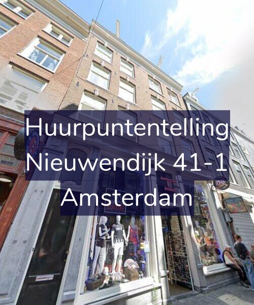 Foto gevel Huurpuntentelling voor Nieuwendijk 41-1, Amsterdam