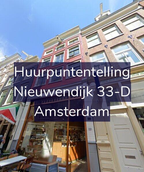 Foto gevel Huurpuntentelling voor Nieuwendijk 33-D, Amsterdam