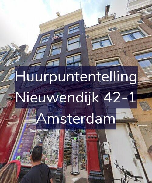 Foto gevel Huurpuntentelling voor Nieuwendijk 42-1, Amsterdam