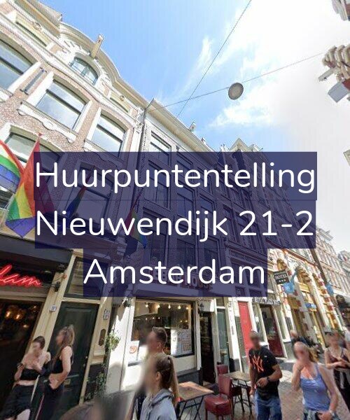 Foto gevel Huurpuntentelling voor Nieuwendijk 21-2, Amsterdam