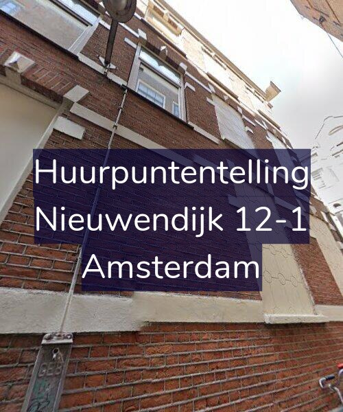 Foto gevel Huurpuntentelling voor Nieuwendijk 12-1, Amsterdam