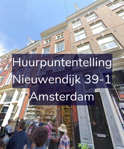 Foto gevel Huurpuntentelling voor Nieuwendijk 39-1, Amsterdam