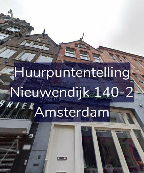 Foto gevel Huurpuntentelling voor Nieuwendijk 140-2, Amsterdam