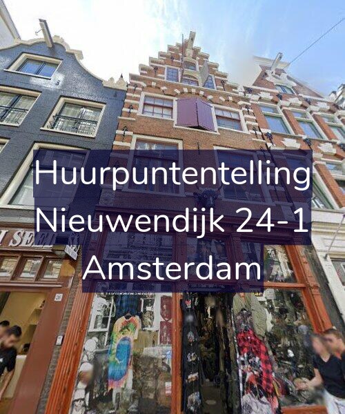 Foto gevel Huurpuntentelling voor Nieuwendijk 24-1, Amsterdam