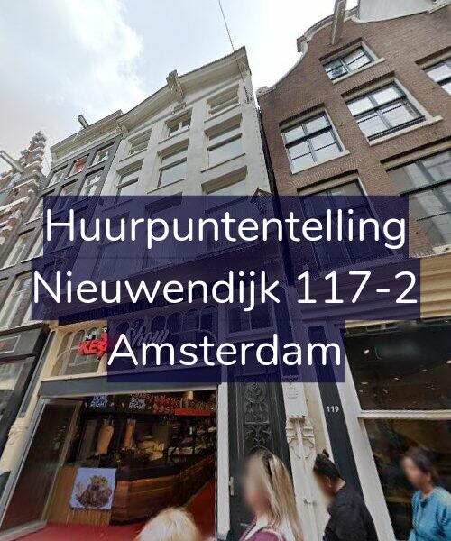 Foto gevel Huurpuntentelling voor Nieuwendijk 117-2, Amsterdam