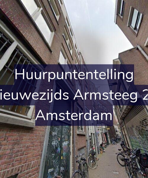 Foto gevel Huurpuntentelling voor Nieuwezijds Armsteeg 20, Amsterdam
