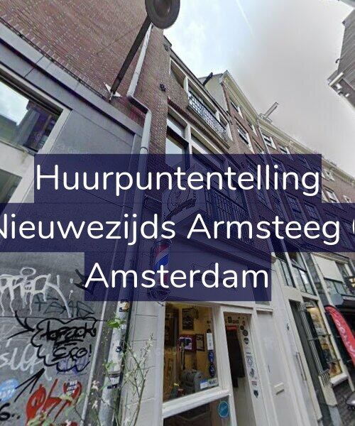 Foto gevel Huurpuntentelling voor Nieuwezijds Armsteeg 6, Amsterdam
